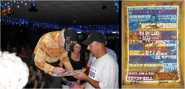 dale hawkins, sophie lo, poster, graphic design, billy lee riley, memorial show 2009