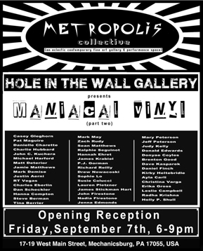 Manical Vinyl Part II Metropolis Collective Gallery Mechanicsburg Pennsylvania Artwork by Sophie Lo