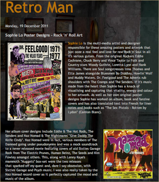 Sophie Lo Design on Retro Man blog December 2011