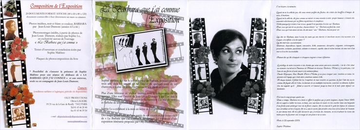 Sophie Makhno Barbara Exxhibition Leaflet Design by Sophie Lo