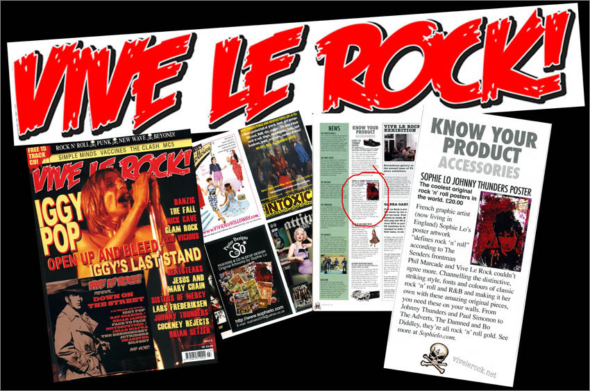 sophie lo, vive le rock, poster, graphic design